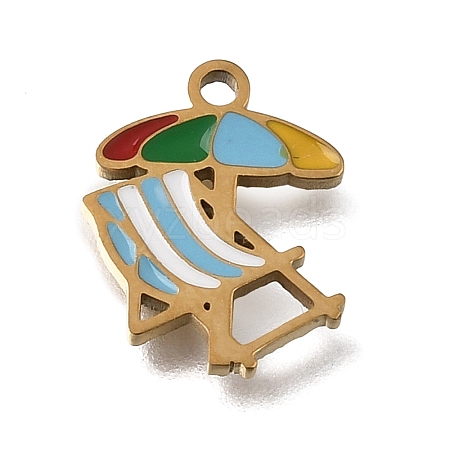 304 Stainless Steel Enamel Pendants SA-CBAA2E4-01E-G-1