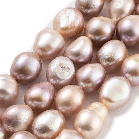 Natural Cultured Freshwater Pearl Beads Strands PEAR-P062-30E-1