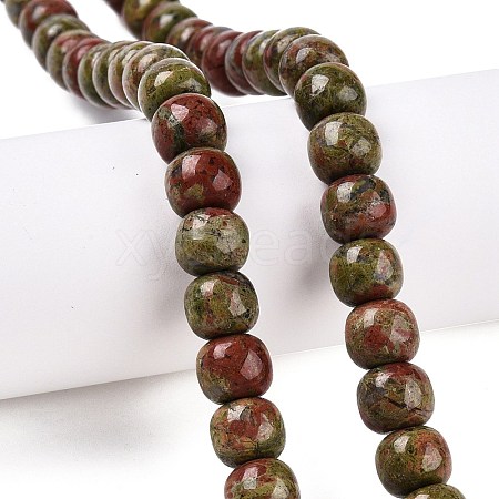 Natural Unakite Beads Strands G-T138-142-1