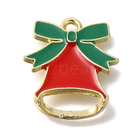 Christmas Theme Alloy Enamel Pendants ENAM-B025-02G-02-1