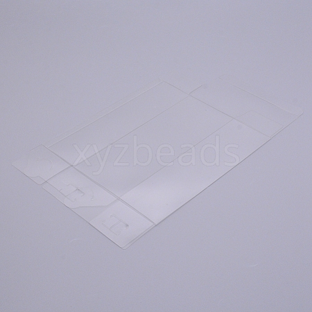 Transparent Plastic PET Box Gift Packaging CON-WH0077-19B-1