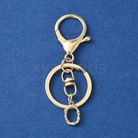 Alloy Initial Letter Charm Keychains KEYC-YW00006-15-1