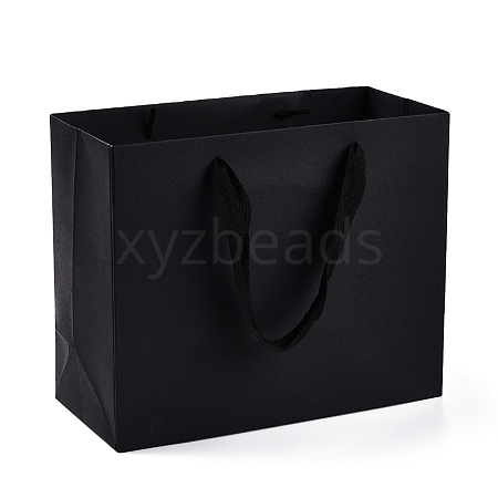 Rectangle Paper Bags with Rope Handles CARB-L011-02C-05-1