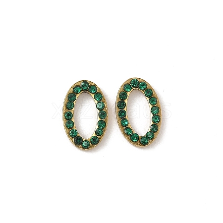 304 Stainless Steel Rhinestone Cabochons STAS-A057-04G-C02-1