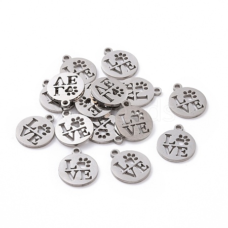 Non-Tarnish 201 Stainless Steel Charms STAS-S105-T057-1