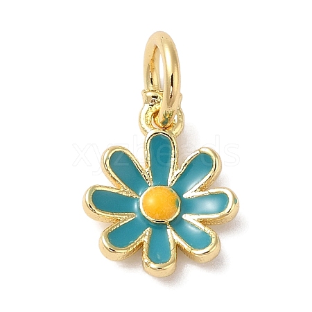 Brass Enamel Charms KK-L216-006G-04-1