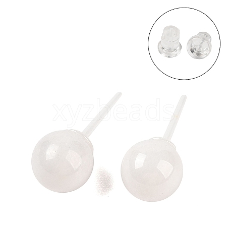 Hypoallergenic Bioceramics Zirconia Ceramic Stud Earrings EJEW-C111-01A-1