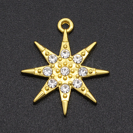 Alloy Rhinestone Pendants PALLOY-S098-DA005-3-1