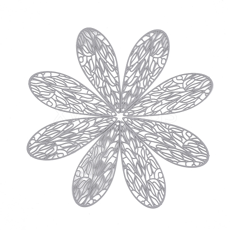 430 Stainless Steel Filigree Pendants STAS-S108-11A-1