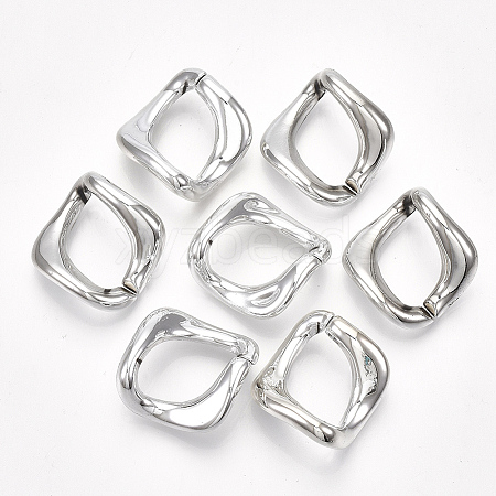 UV Plating ABS Plastic Linking Rings LS-X-CCB-S162-01B-04-1