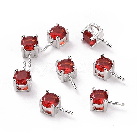 Rhodium Plated 925 Sterling Silver Peg Bails STER-D035-47P-03-1