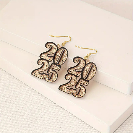 Acrylic Dangle Earrings PW-WG5293E-01-1