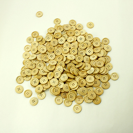 Natural Round 4 Hole Buttons X-NNA0VFK-1