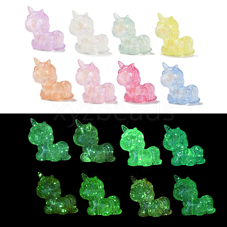 Luminous Transparent Acrylic Beads LACR-U001-09-1