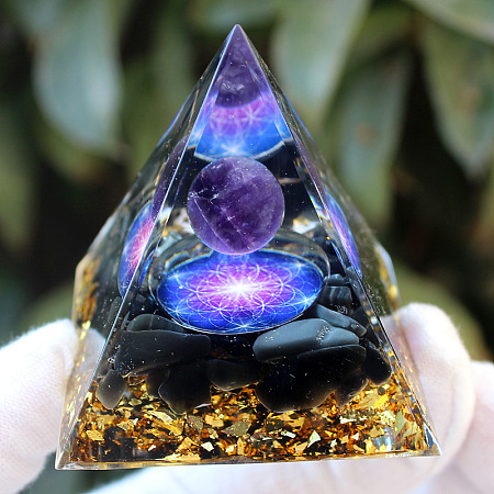 Orgonite Pyramid Resin Energy Generators PW-WG94568-01-1