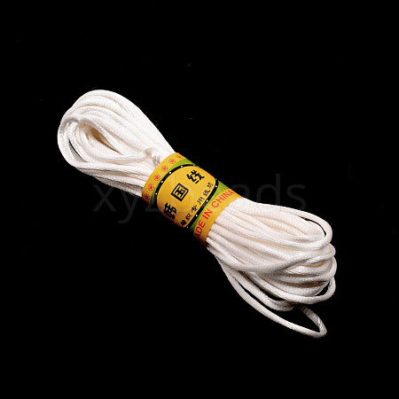 Polyester Rattail Satin Cord OCOR-WH0066-43J-1