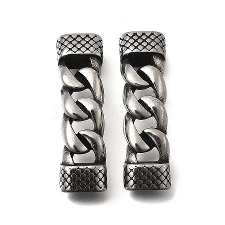 304 Stainless Steel Twisted Chain Shape Links STAS-D382-12AS-1