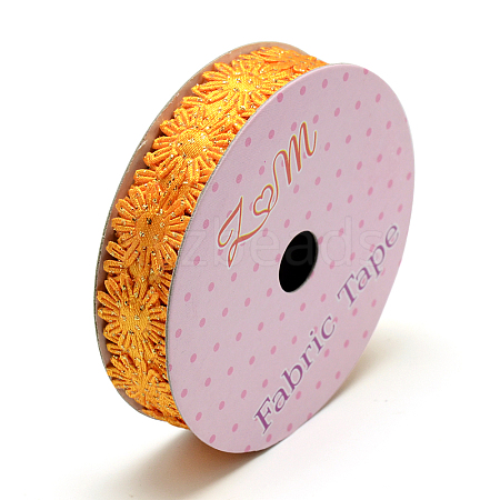 Glitter Powder Polyester Ribbons X-SRIB-S048-04F-1