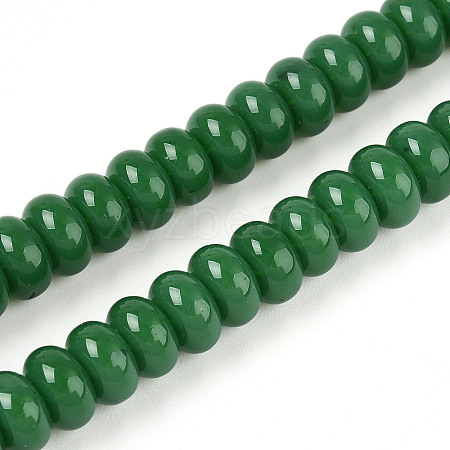 Opaque Solid Color Glass Beads Strands X-GLAA-ZX008-8mm-18T-1