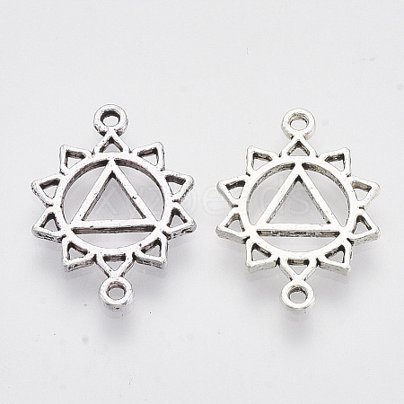 Tibetan Style Alloy Links connectors TIBEP-S319-050E-RS-1