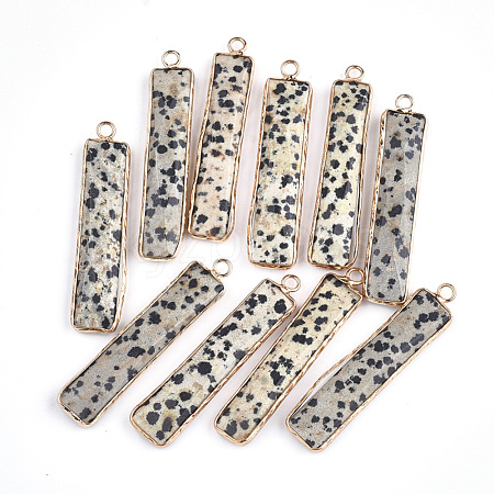 Natural Dalmatian Jasper Pendants G-S344-23D-1