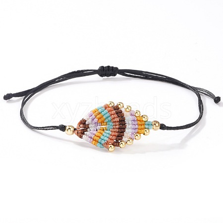 Ethnic & Bohemian Style Synthetic Fiber & Polyester Thread Braided Bracelets for Women AV8551-1-1