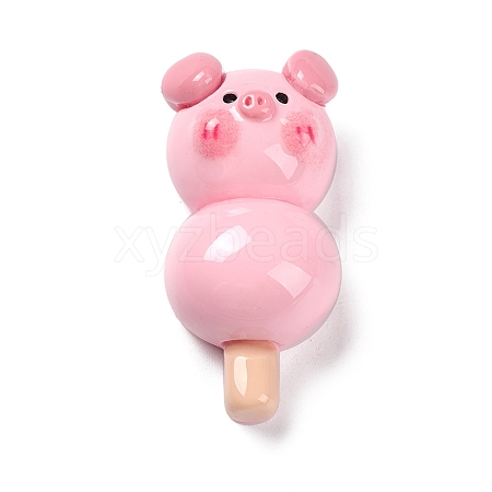 Opaque Resin Cute Pig Imitation Food Decoden Cabochons CRES-M016-01I-1