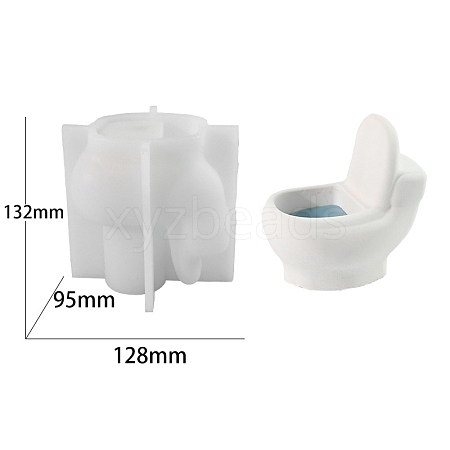 DIY Toilet Shape Food Grade Silicone Candle Molds PW-WG692D2-01-1