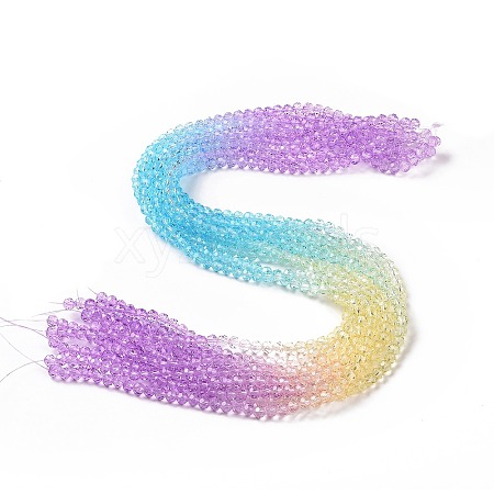 Transparent Glass Beads Strands GLAA-L045-02A-03-1