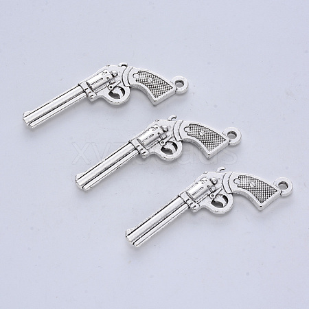 Tibetan Style Alloy Pendants TIBE-R316-118AS-RS-1