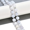 Natural Blue Chalcedony Beads Strands G-B125-O04-01-2