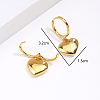 Heart Pendant Stainless Steel Hoop Earrings RM4785-4