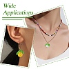 7Pcs 7 Colors Handmade Copper Wired Glass Beaded Fruits Pendants PALLOY-CJ00100-7
