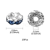 Brass Rhinestone Spacer Beads RB-YW0001-05B-03S-4