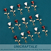 Unicraftale 20Pcs 2 Colors Alloy Enamel Pendants ENAM-UN0001-01-5