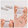 Brass Magnetic Slide Lock Clasps FIND-SC0001-03-4