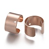 304 Stainless Steel Ear Cuff Findings STAS-P249-18RG-2