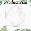 Leaf Shape Acrylic Plant Growth Fixator DIY-WH0430-933B-2