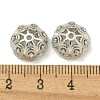 Rack Plating Brass Micro Pave Clear Cubic Zirconia Bead Caps KK-K386-14P-3