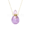 Natural Amethyst Perfume Bottle Pendant Necklace PW-WG2A891-41-1