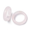 Natural Rose Quartz Plain Band Ring RJEW-P044-01A-03-2