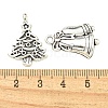 20Pcs Christmas Theme Tibetan Style Alloy Pendants FIND-U010-14-3