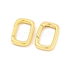 Brass Spring Gate Rings KK-K382-04G-2