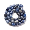 Dyed & Heated Natural Blue Aventurine Beads Strands G-G146-A23-01-3