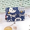 Cartoon Bear Printed Cloth Zipper Wallets PW-WG4FCA5-04-1