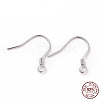 Anti-Tarnish Rhodium Plated 925 Sterling Silver Earring Hooks STER-D035-22P-3