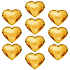 10Pcs Flat Back Acrylic Rhinestone Cabochons OACR-FG0001-22C-1
