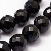 Natural Black Onyx Beads Strands X-G-N0171-12-16mm-3