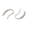 Anti-Tarnish Rhomdium Plated Sterling Silver Earring Hooks STER-NH0011-01P-2