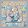 50Pcs Mermaid PET Waterproof Stickers PW-WGA3D8A-01-2